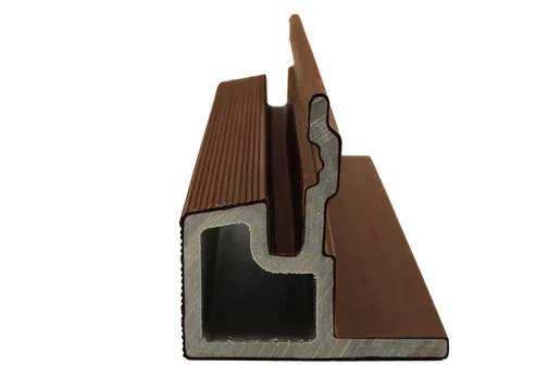 Houtcomposiet Eindprofiel voor Rhombus 58x58mm - Ipé (donker bruin)