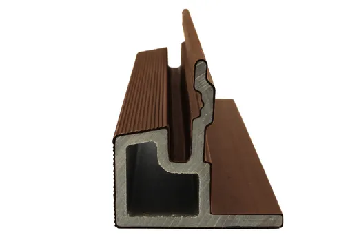 Houtcomposiet Eindprofiel voor Rhombus 58x58mm - Ipé (donker bruin)