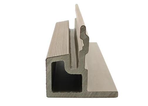 Houtcomposiet Eindprofiel voor Rhombus 58x58mm - Licht grijs