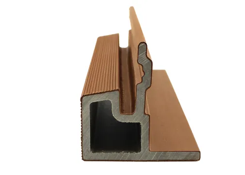 Houtcomposiet Eindprofiel voor Rhombus 58x58mm - Teak (warm bruin)