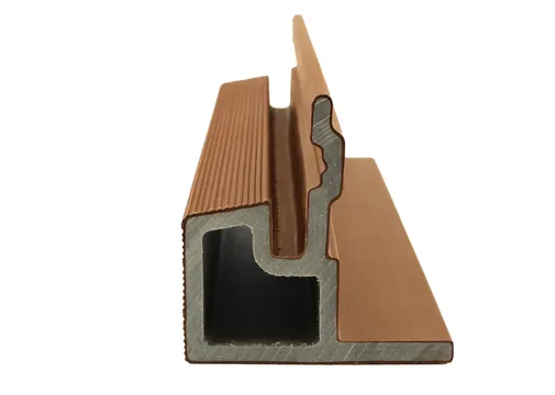 Houtcomposiet Eindprofiel voor Rhombus 58x58mm - Teak (warm bruin)