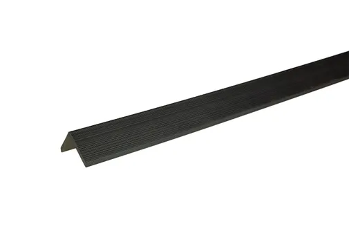 Hoeklijst houtcomposiet 50x50mm zwart