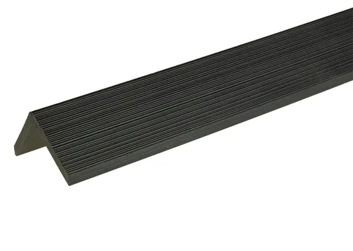 Hoeklijst houtcomposiet 50x50mm zwart