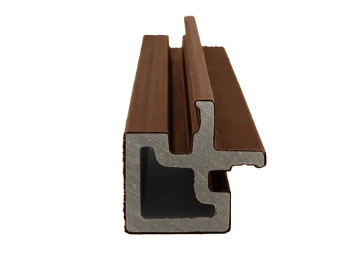 Houtcomposiet Hoekprofiel voor Dubbel Rhombus 67x67mm - Ipé (donker bruin)