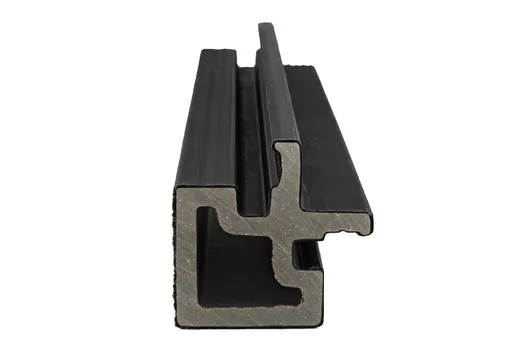 Houtcomposiet Hoekprofiel voor Dubbel Rhombus 67x67mm - Zwart