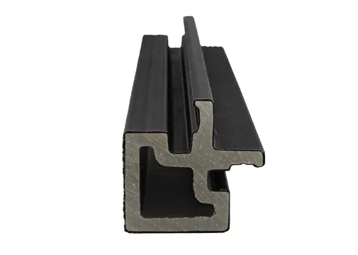 Houtcomposiet Hoekprofiel voor Dubbel Rhombus 67x67mm - Zwart
