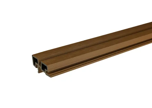Hoekprofiel houtcomposiet voor triple rhombus profiel 44x90mm Teak