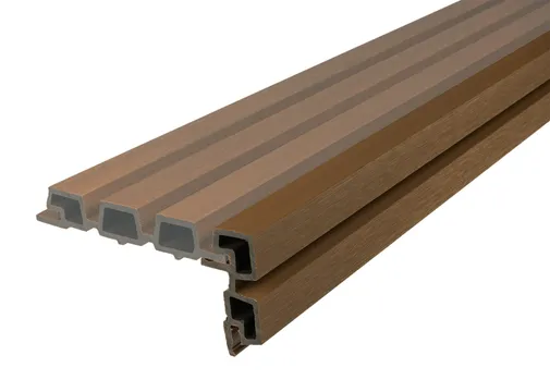 Hoekprofiel houtcomposiet voor triple rhombus profiel 44x90mm Teak