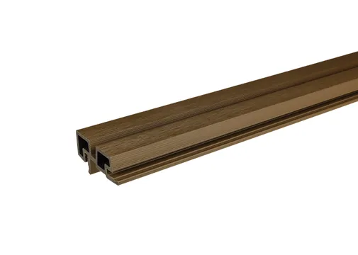 Hoekprofiel houtcomposiet voor triple rhombus profiel 44x90mm walnoot