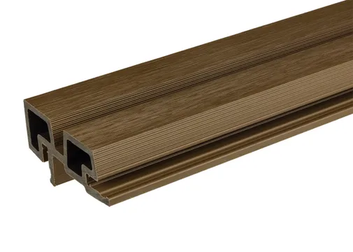 Hoekprofiel houtcomposiet voor triple rhombus profiel 44x90mm walnoot