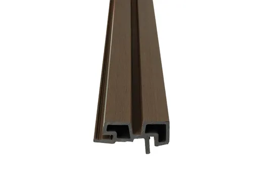 Hoekprofiel houtcomposiet voor triple rhombus profiel 44x90mm walnoot