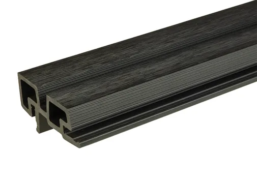 Hoekprofiel houtcomposiet voor triple rhombus profiel 44x90mm zwart