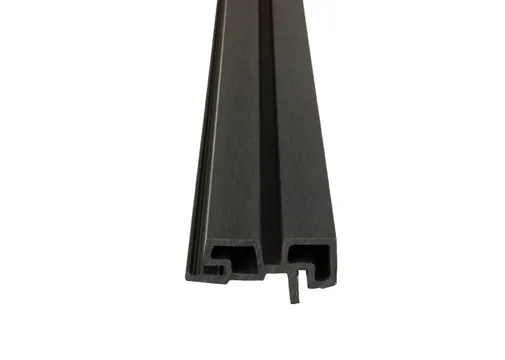 Hoekprofiel houtcomposiet voor triple rhombus profiel 44x90mm zwart