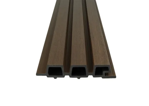 Triple rhombus profiel houtcomposiet 30x160mm (werkend 140mm) Ipé
