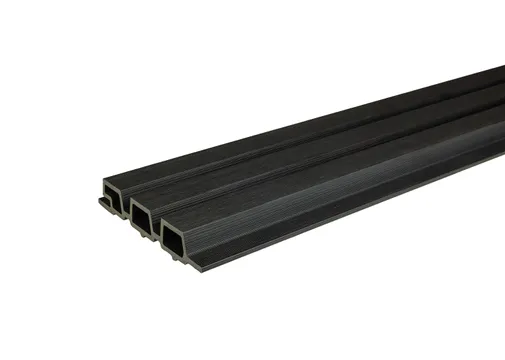 Triple rhombus profiel houtcomposiet 30x160mm (werkend 140mm) zwart