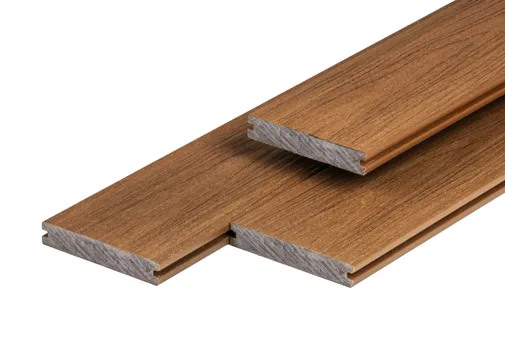 Houtcomposiet vlonderplank massief 23x138mm Teak