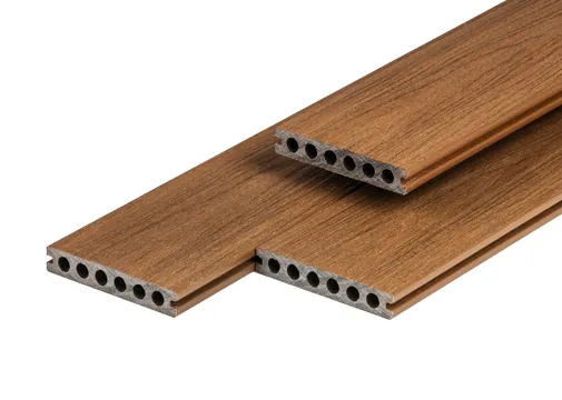 Houtcomposiet vlonderplank semi 23x138mm Teak