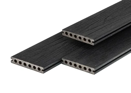 Houtcomposiet vlonderplank semi 23x138mm zwart