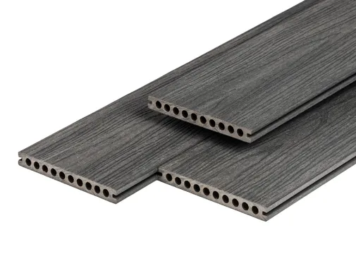 Houtcomposiet vlonderplank semi 23x210mm donkergrijs