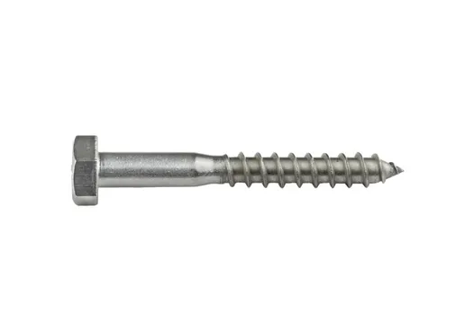 Houtdraadbout RVS 10x100mm