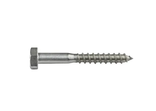 Houtdraadbout RVS 10x80mm