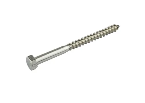Houtdraadbout RVS 8x140mm