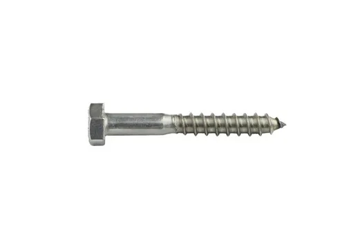 Houtdraadbout RVS 8x70mm