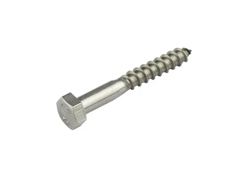 Houtdraadbout RVS 8x70mm