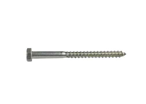 Houtdraadbout RVS 8x80mm