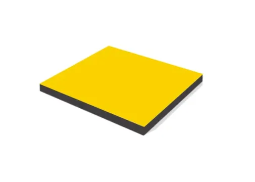 HPL compact plaat 6mm 2-UV verkeersgeel RAL 1023