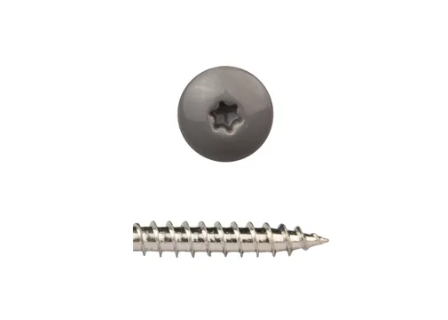HPL Compact schroef 4,8x38mm stof grijs RAL 7037