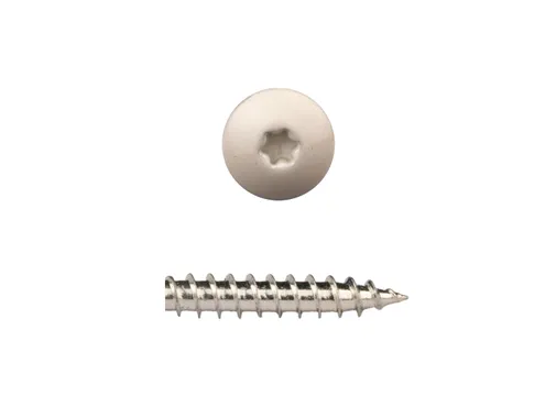 HPL Compact schroef 4,8x38mm creme wit RAL 9001