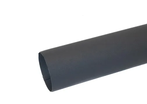 Hemelwaterafvoer buis verzinkt staal 90mm met mof en spie grijs RAL 7024
