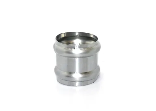 Dubbele wrong zink ø80mm t.b.v. HWA-buis ø80mm
