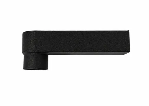 Stadsuitloop verzinkt staal 60x80mm - ø80mm | Zwart RAL 9005