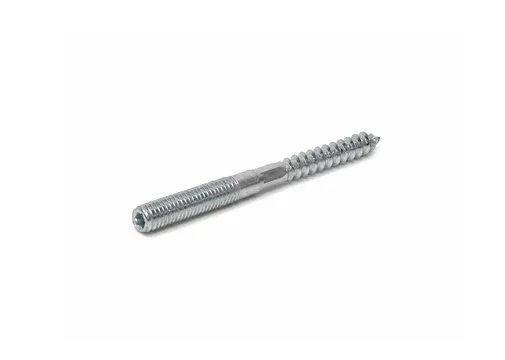 Stokeind verzinkt staal M8 x 155mm t.b.v. ophangbeugel HWA-buis