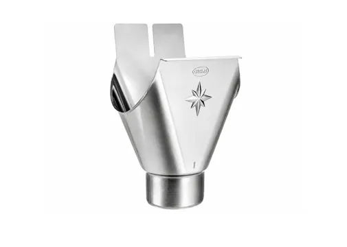 Vergaarbak zink M333/153mm t.b.v. mastgoot en HWA-buis ø80mm