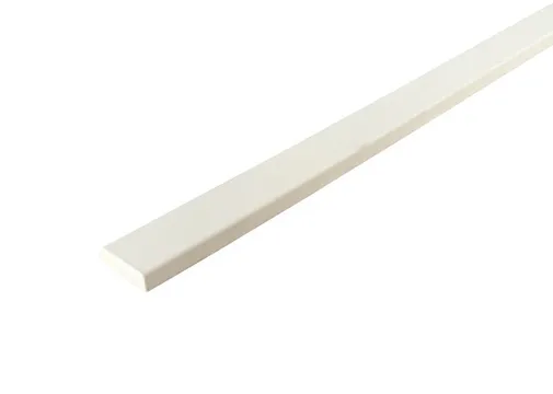 Koplat Grenen (Model B) 12x36mm met schuine kanten wit gegrond per 10 stuks