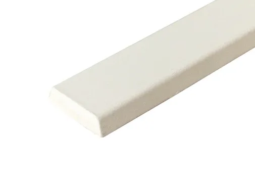 Koplat Grenen (Model B) 12x45mm met schuine kanten wit gegrond per 10 stuks