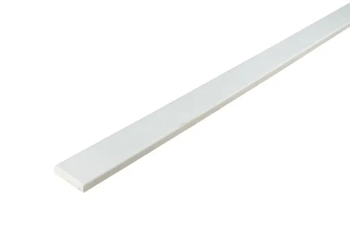 Koplat Grenen (Model E) 12x45mm met rechte kanten wit gegrond per 10 stuks