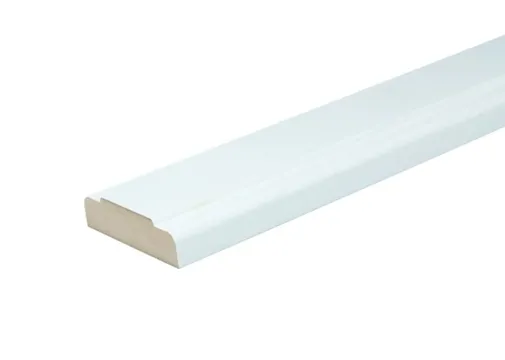 Koplat MDF Vochtwerend (klassiek model) 18x68mm wit voorgelakt per 4 stuks