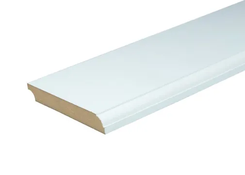 Kraalplint MDF 18x140mm vochtwerend wit voorgelakt bos a 3 stuks