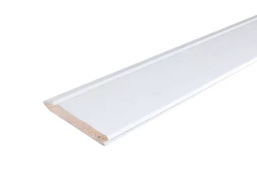 Kraalschroot Meranti 16x94mm (werkend 16x83mm) geschaafd wit gegrond per 5 stuks