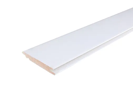 Kraalschroot Meranti 18x118mm (werkend 18x108mm) geschaafd wit gegrond 