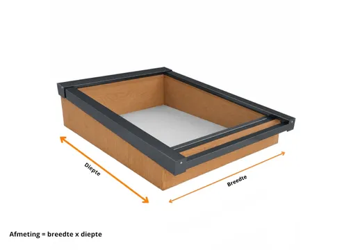 Lichtstraat Daklicht Douglas - 75-150cm breed | Antraciet RAL 7016