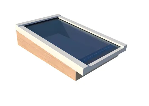 Lichtstraat Daklicht Douglas ongeïsoleerd - Wit (RAL 9010) 