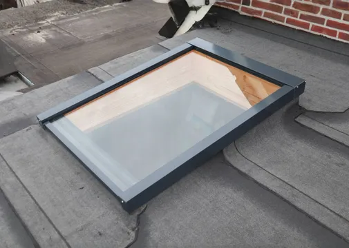 Lichtstraat Daklicht Douglas ongeïsoleerd - Zwart (RAL 9005)