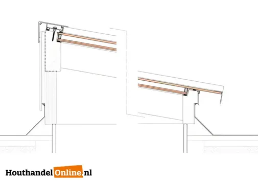 Lichtstraat Lessenaars geïsoleerd (HR++ isolatieglas) - Antraciet (RAL 7016)