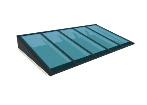 Lichtstraat Lessenaars geïsoleerd (HR++ isolatieglas) - Zwart (RAL 9005)