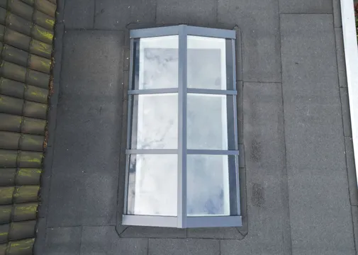 Lichtstraat Zadeldak geïsoleerd (HR++ isolatieglas) - Zwart (RAL9005)